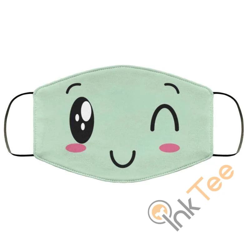 Cute Winking Reusable Washable Face Mask