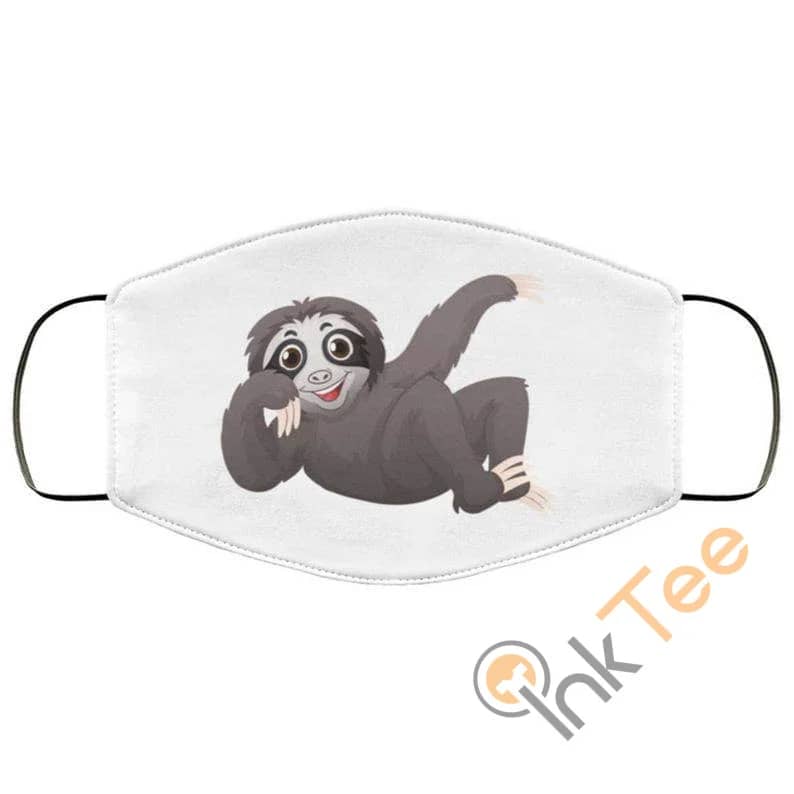 Funny Sloth Chilling Out Reusable Washable Face Mask