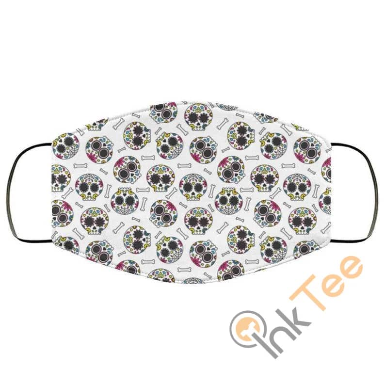 Mexican Candy Skulls Reusable And Washable Face Mask