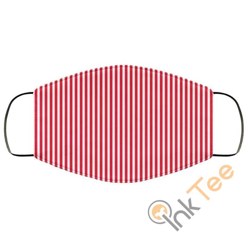 Red Striped Reusable Washable Face Mask