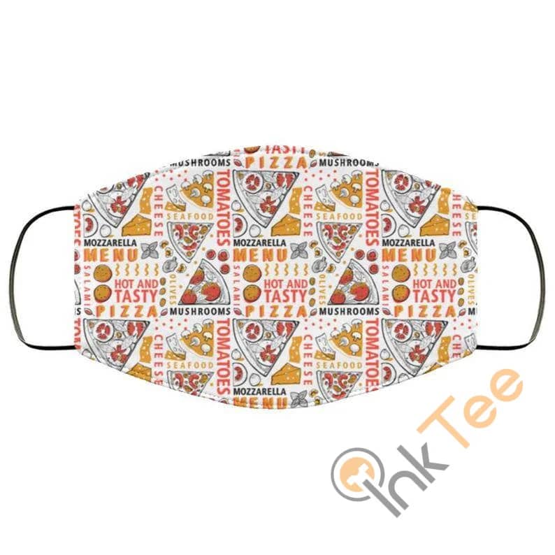 Retro Pizza Reusable And Washable Face Mask