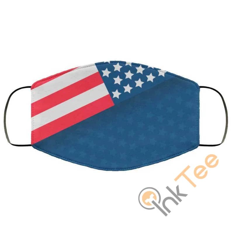 Usa Flag Patriotelastic Reusable And Washable Face Mask