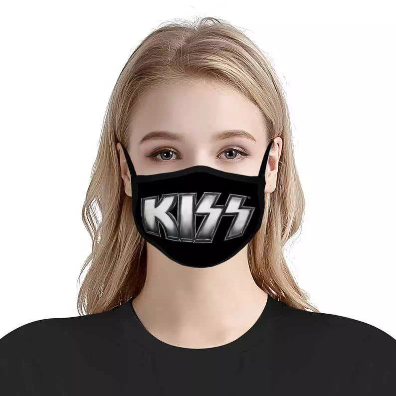 Kiss Band Logo Spandex Washable Face Mask
