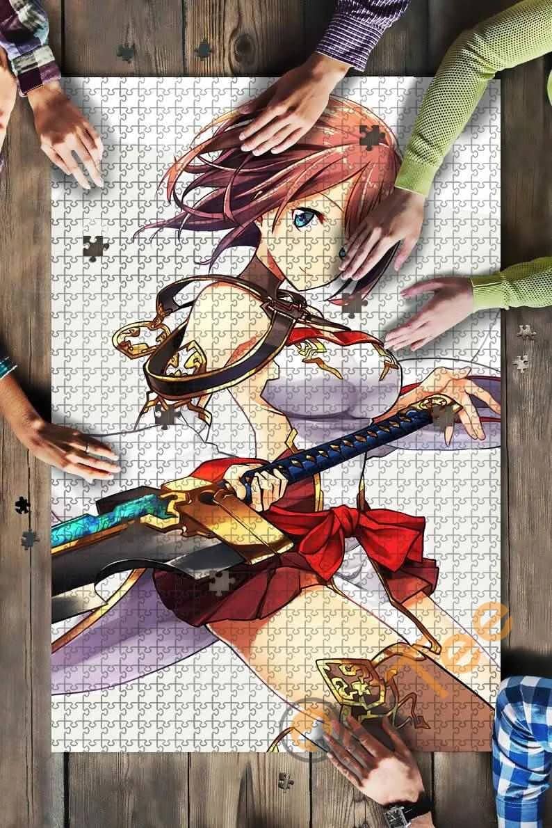 Anime Girl Katana Hd 3889 Kids Toys Jigsaw Puzzle