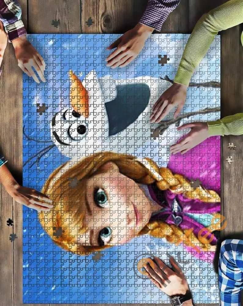 Anna And Olaf Kid Toys Jigsaw Puzzle