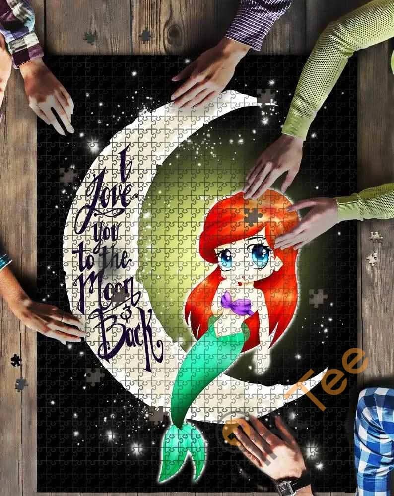 Ariel Chibi Disney Princess Love To The Moon Kid Toys Jigsaw Puzzle