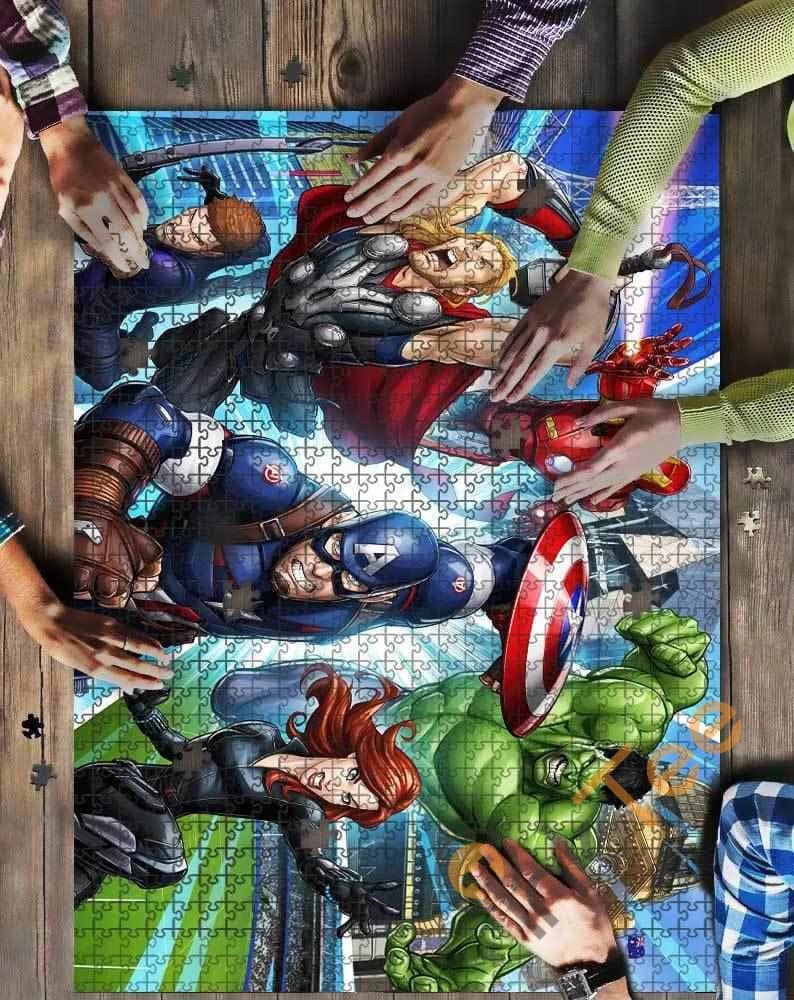 Avengers Fight Comic Kid Toys Jigsaw Puzzle
