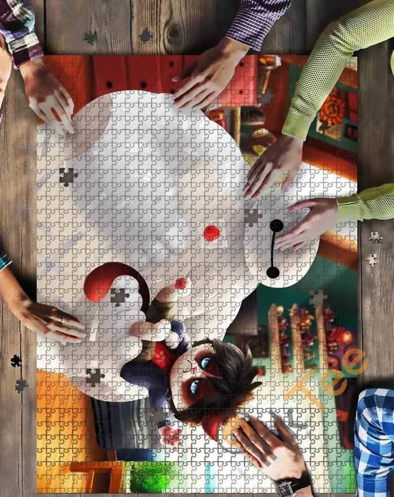 Baymax With Cat Kid Toys Jigsaw Puzzle