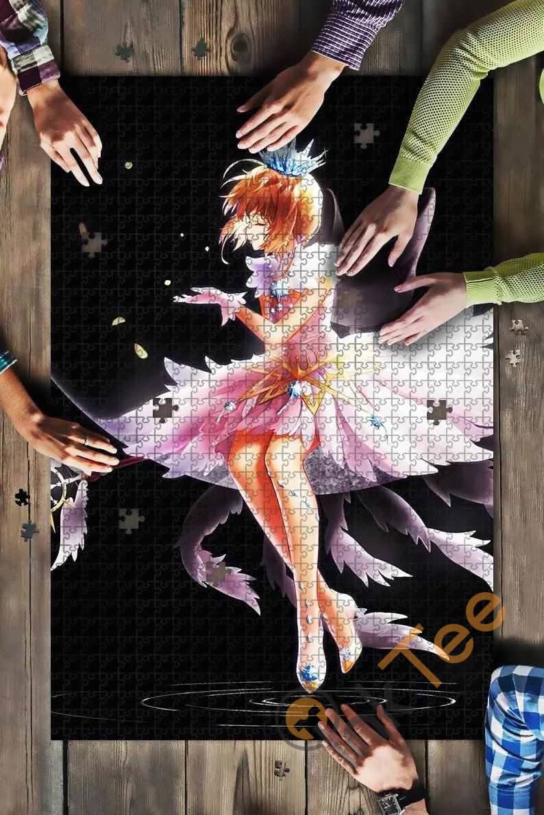 Cardcaptor Sakura Anime Girl Dark Background Angel Kids Toys Jigsaw Puzzle