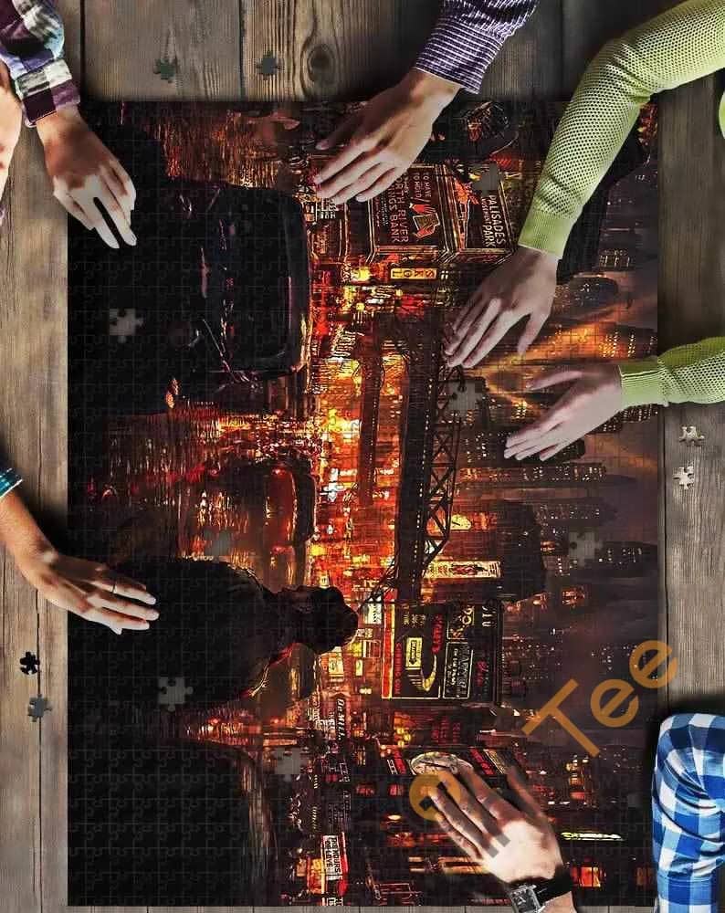 City Lights At Night Kid Toys Jigsaw Puzzle