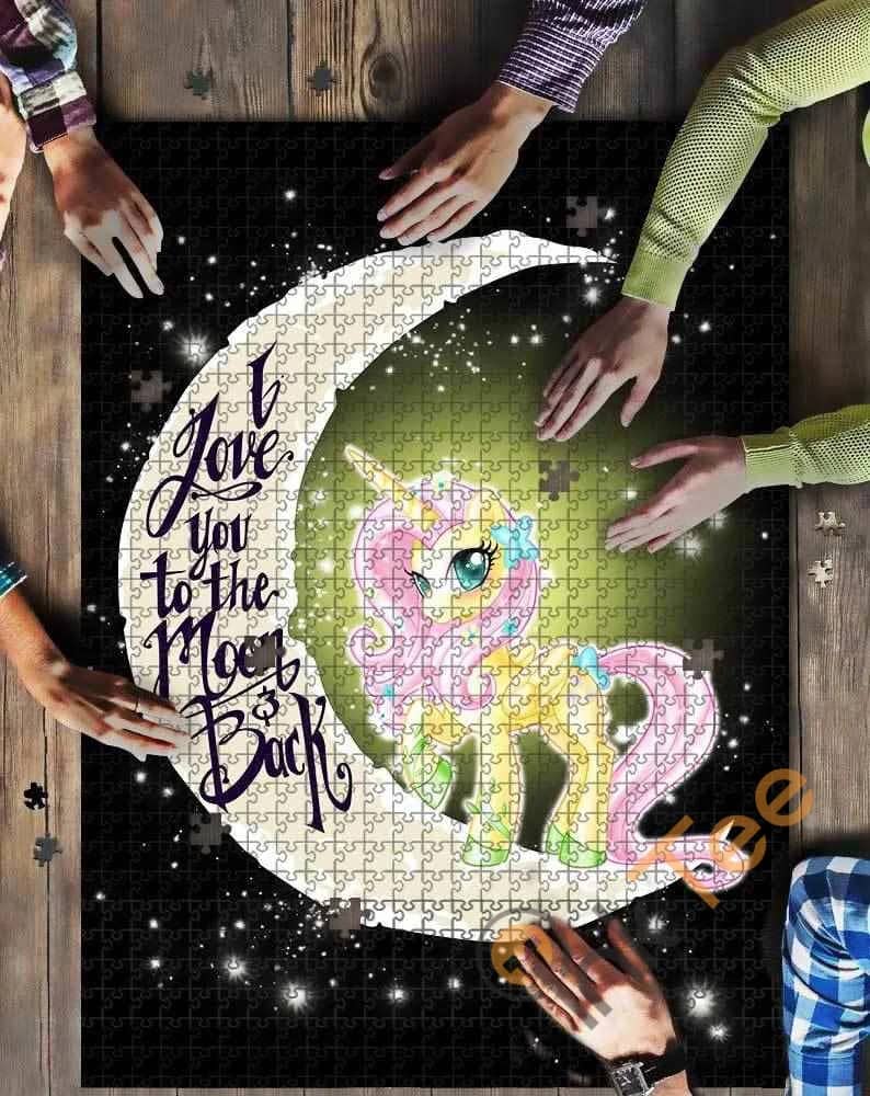 Fluttershy Pony Love To The Moon Kid Toys Jigsaw Puzzle