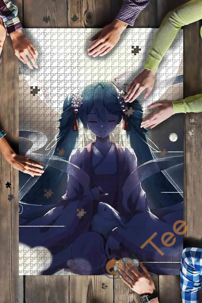 Hatsune Miku Anime Girl Moon Kids Toys Jigsaw Puzzle