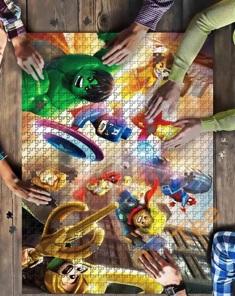 Lego Avenger Fight Kid Toys Jigsaw Puzzle