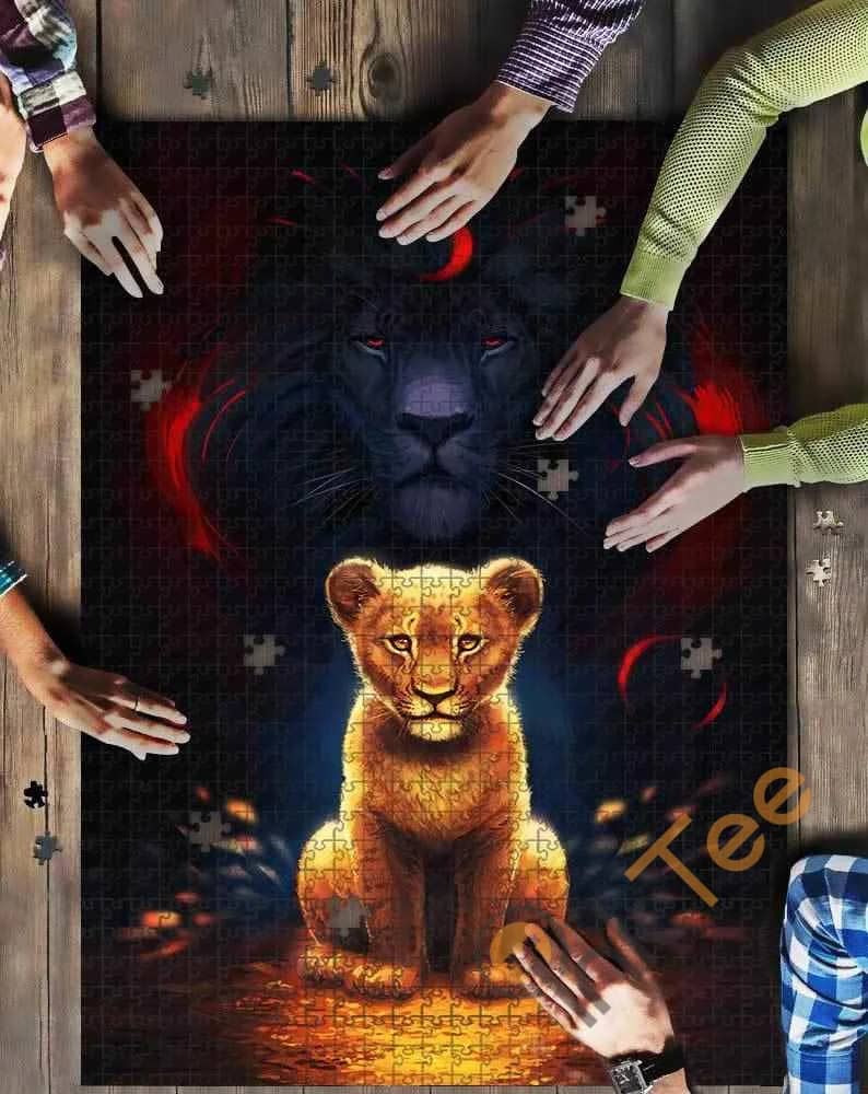 Lion King Father And Son Kid Toys Jigsaw Puzzle