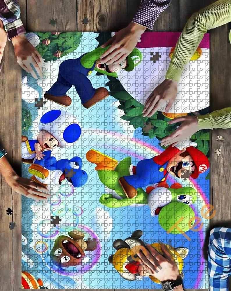 Mario In Garden Kid Toys Jigsaw Puzzle