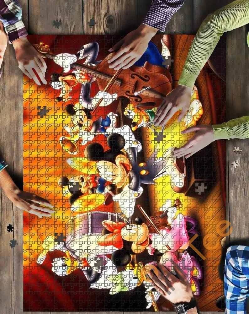 Mickey And Friends Are Playing Music Jigsaw Puzzle