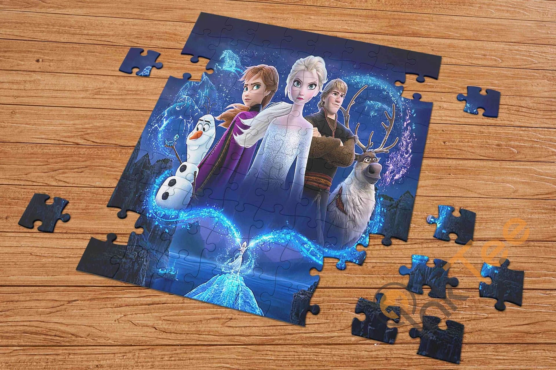 Movie Frozen 2 Anna Elsa Kristoff Jigsaw Puzzle