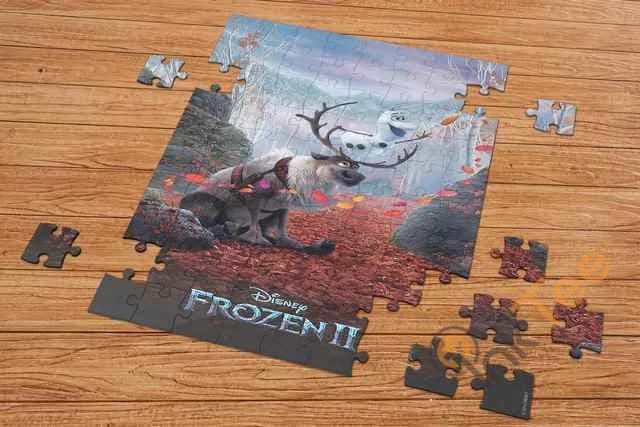 Movie Frozen 2 Anna Elsa Kristoff Sku 0721 Jigsaw Puzzle