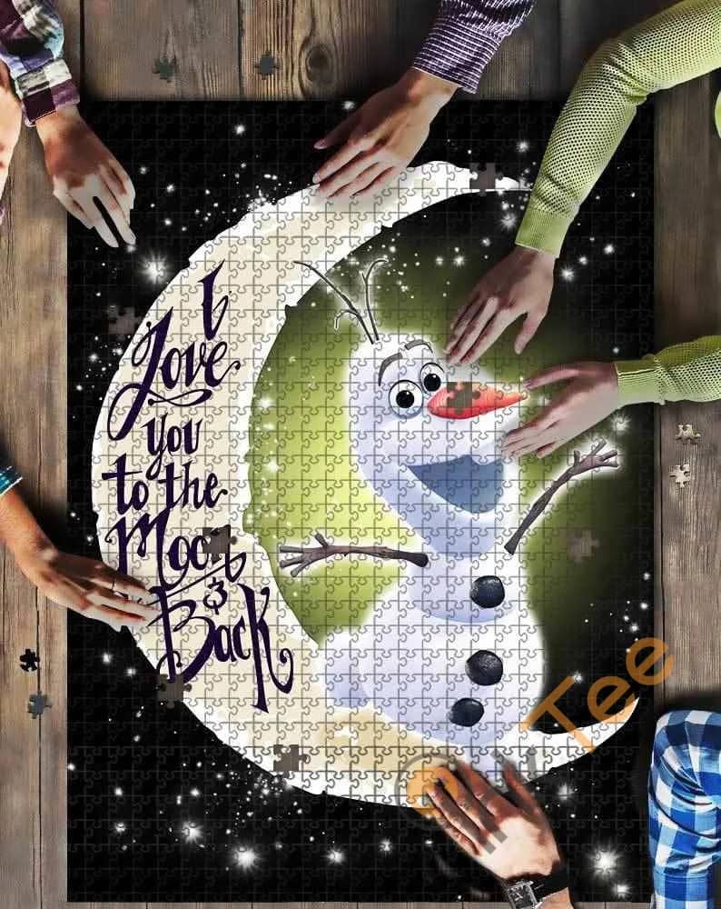 Olaf Love To The Moon Kid Toys Jigsaw Puzzle