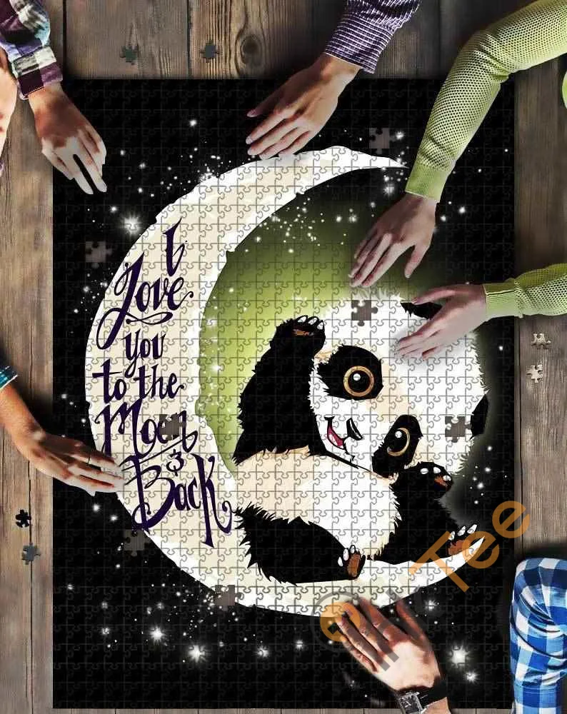 Panda Love To The Moon Kid Toys Jigsaw Puzzle