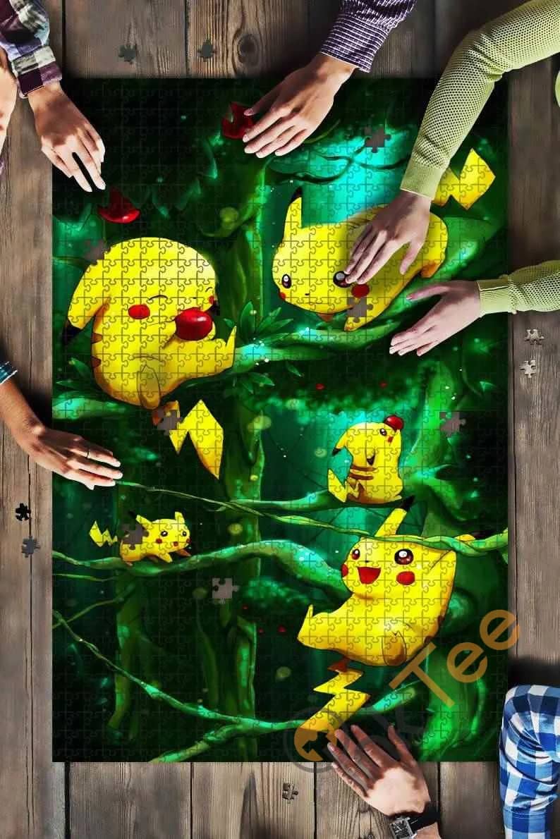 Pikachu Pokemon Forest Kids Toys Jigsaw Puzzle