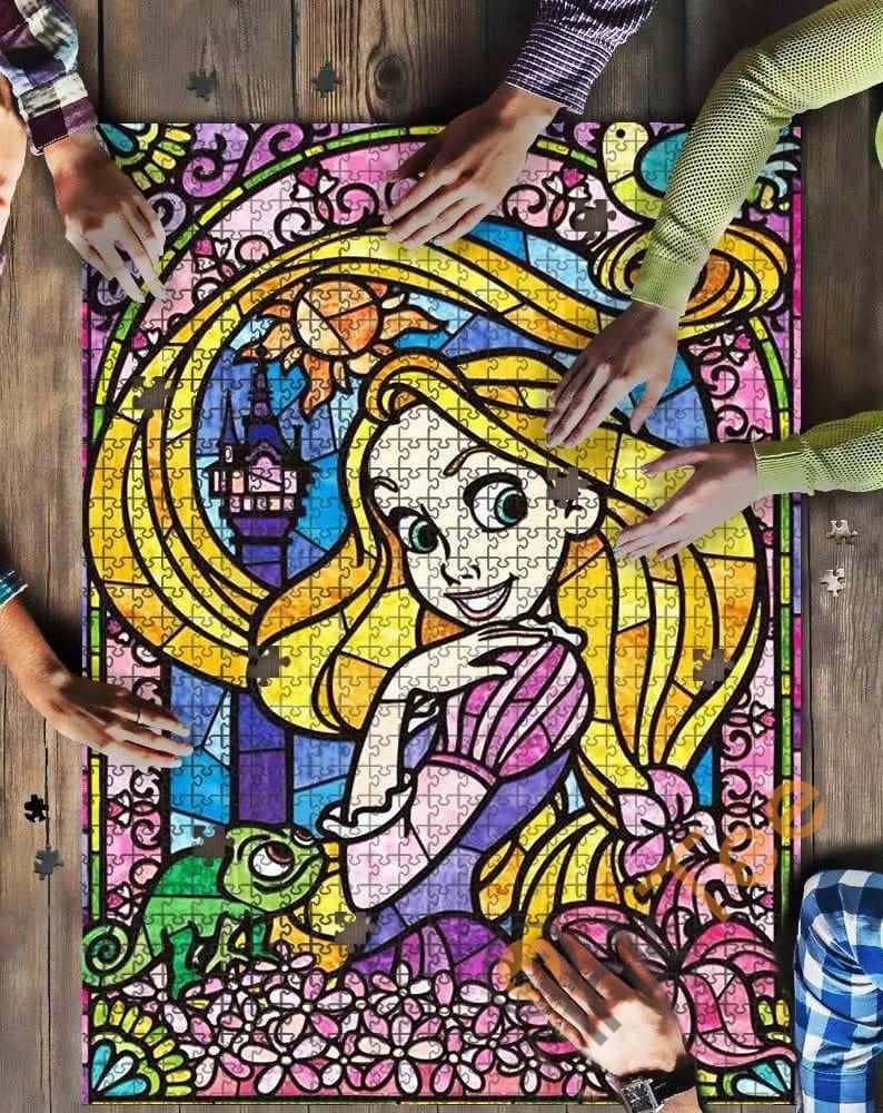 Rapunzel Princess Glass Kid Toys Jigsaw Puzzle
