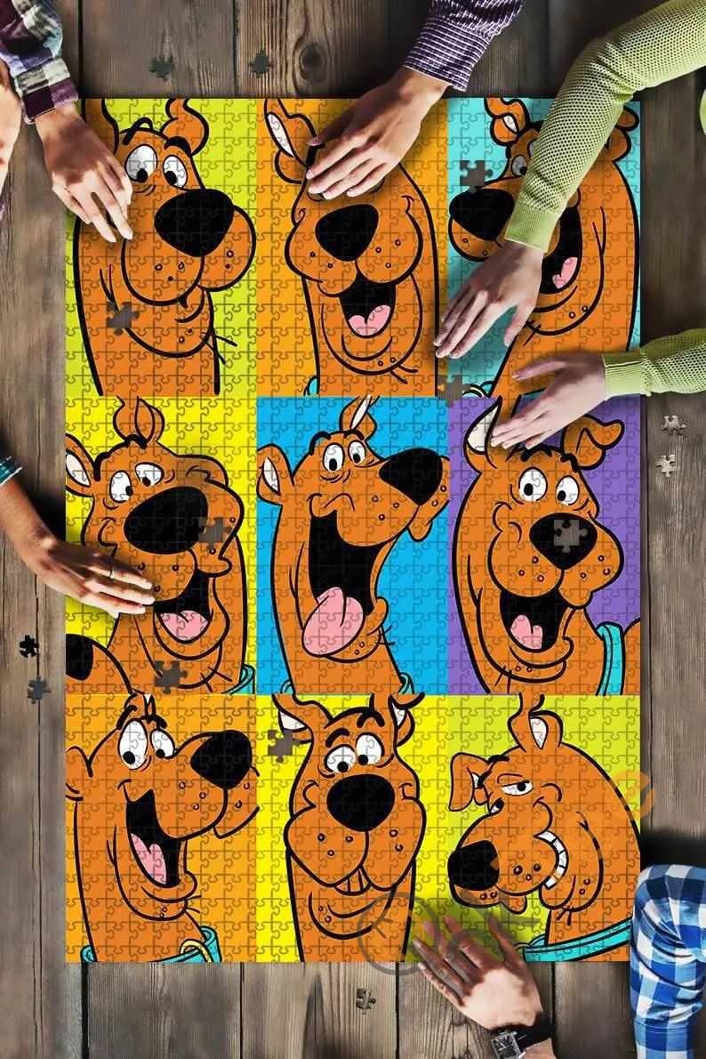 Schooby Doo Face Funny Jigsaw Puzzle