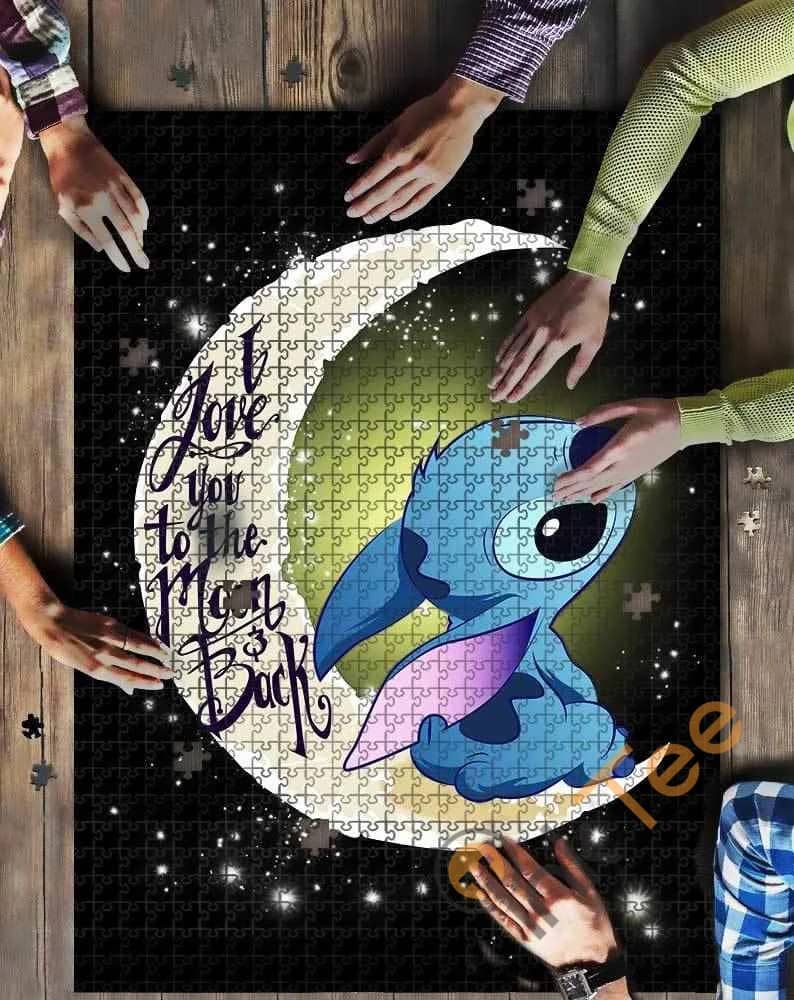 Stitch Love To The Moon Kid Toys Jigsaw Puzzle
