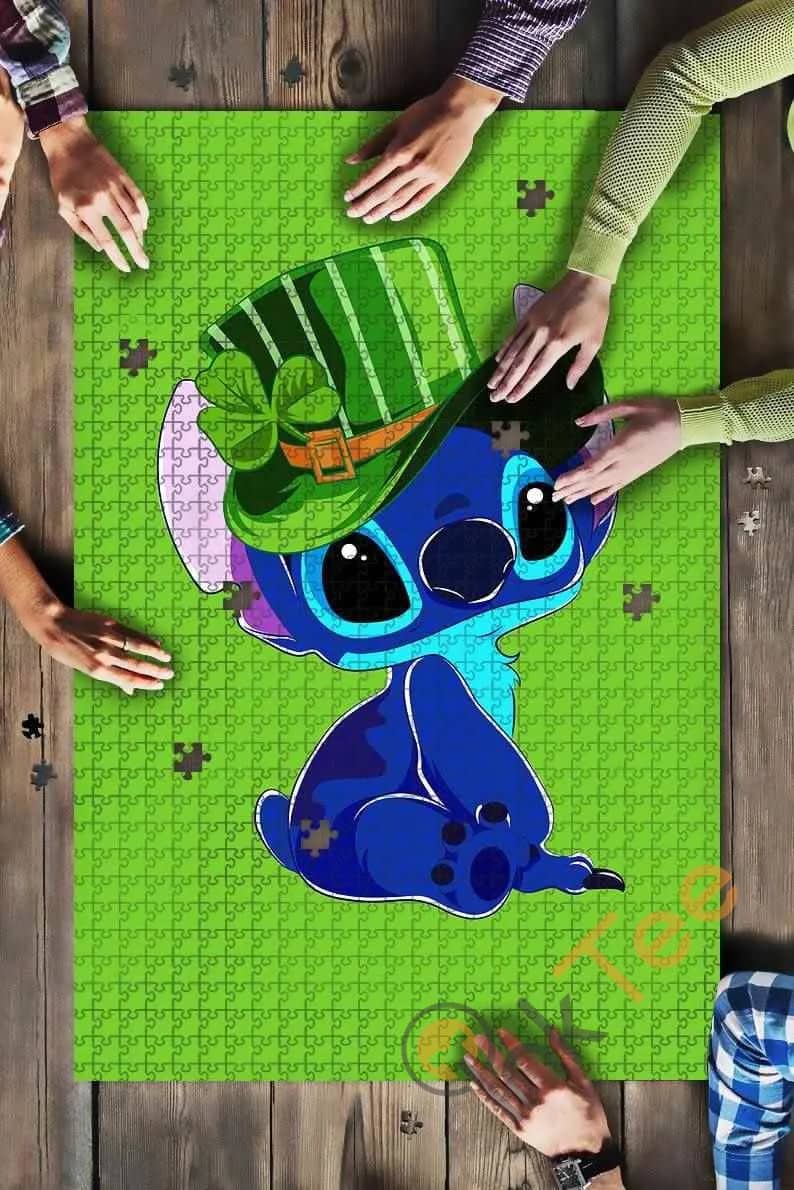 Stitch Patrick Day Cute Kids Toys Jigsaw Puzzle