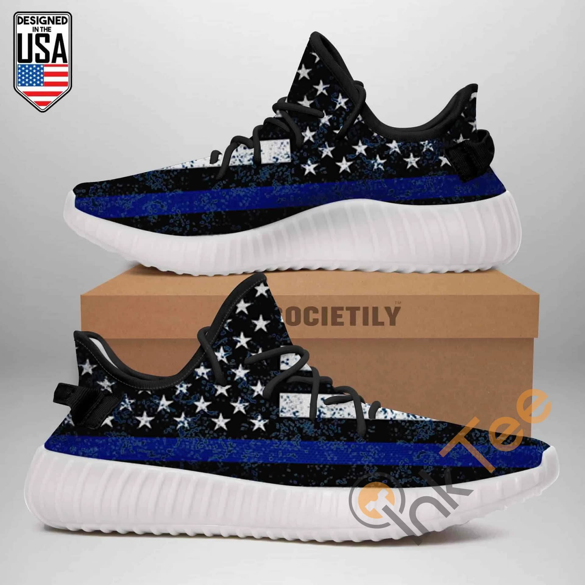 Thin Blue Line Full Amazon Best Selling Yeezy Boost