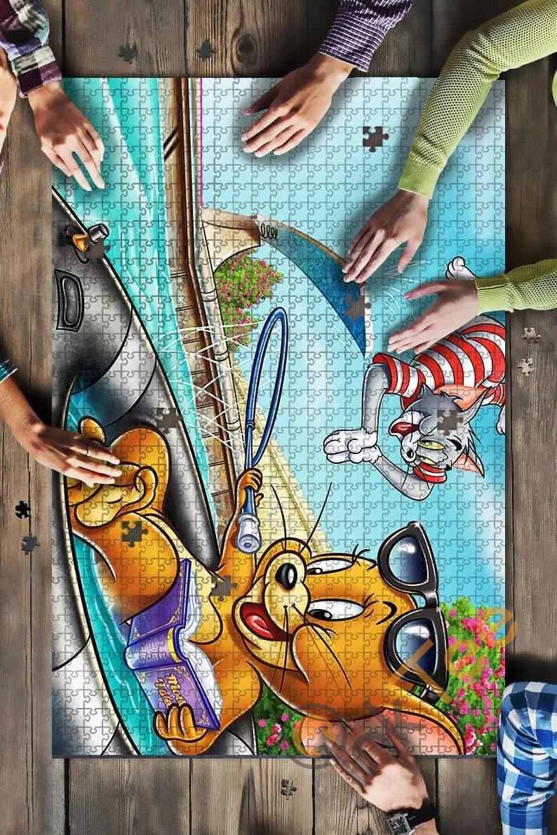 Tom And Jerry Swim Mc Jigsaw Puzzle