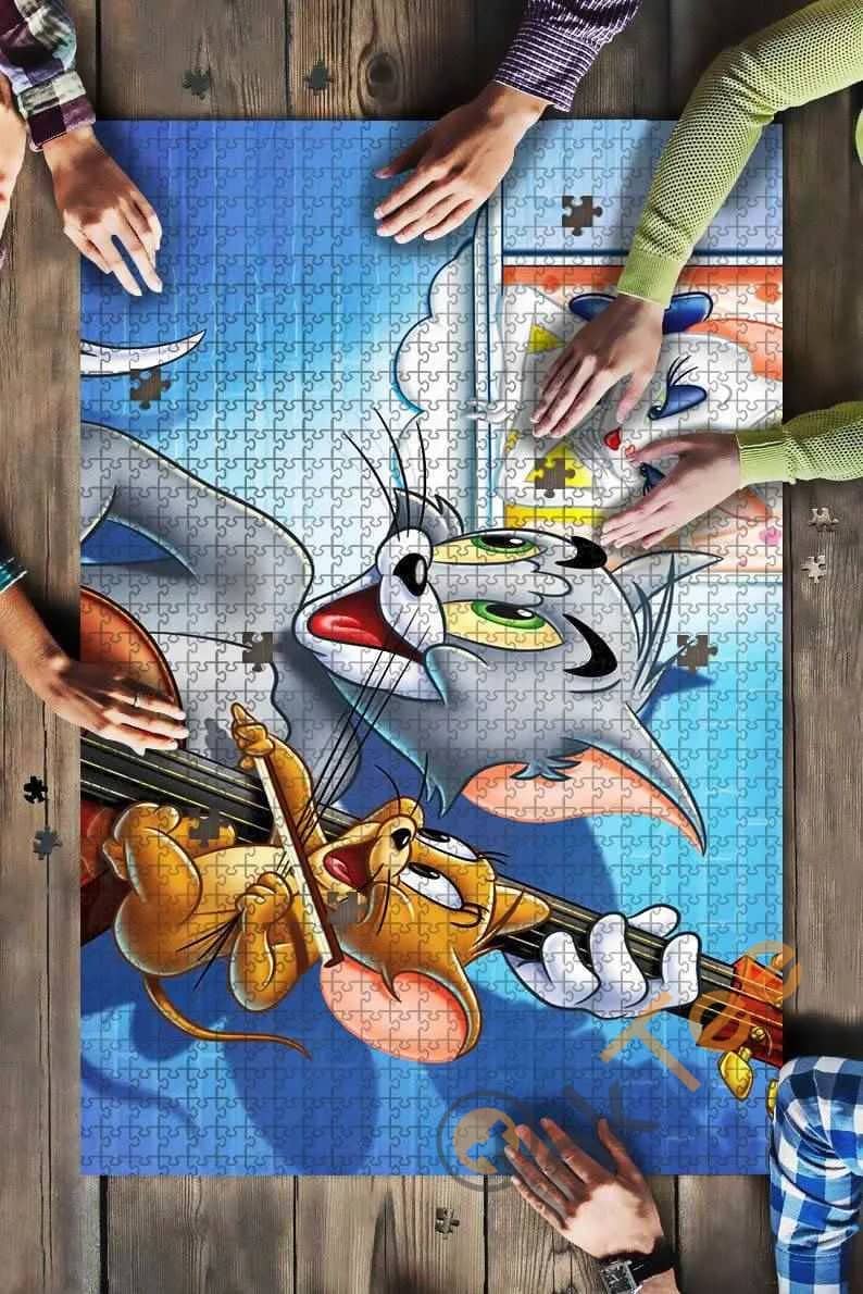 Tom And Jerry With Lady Mc Jigsaw Puzzle