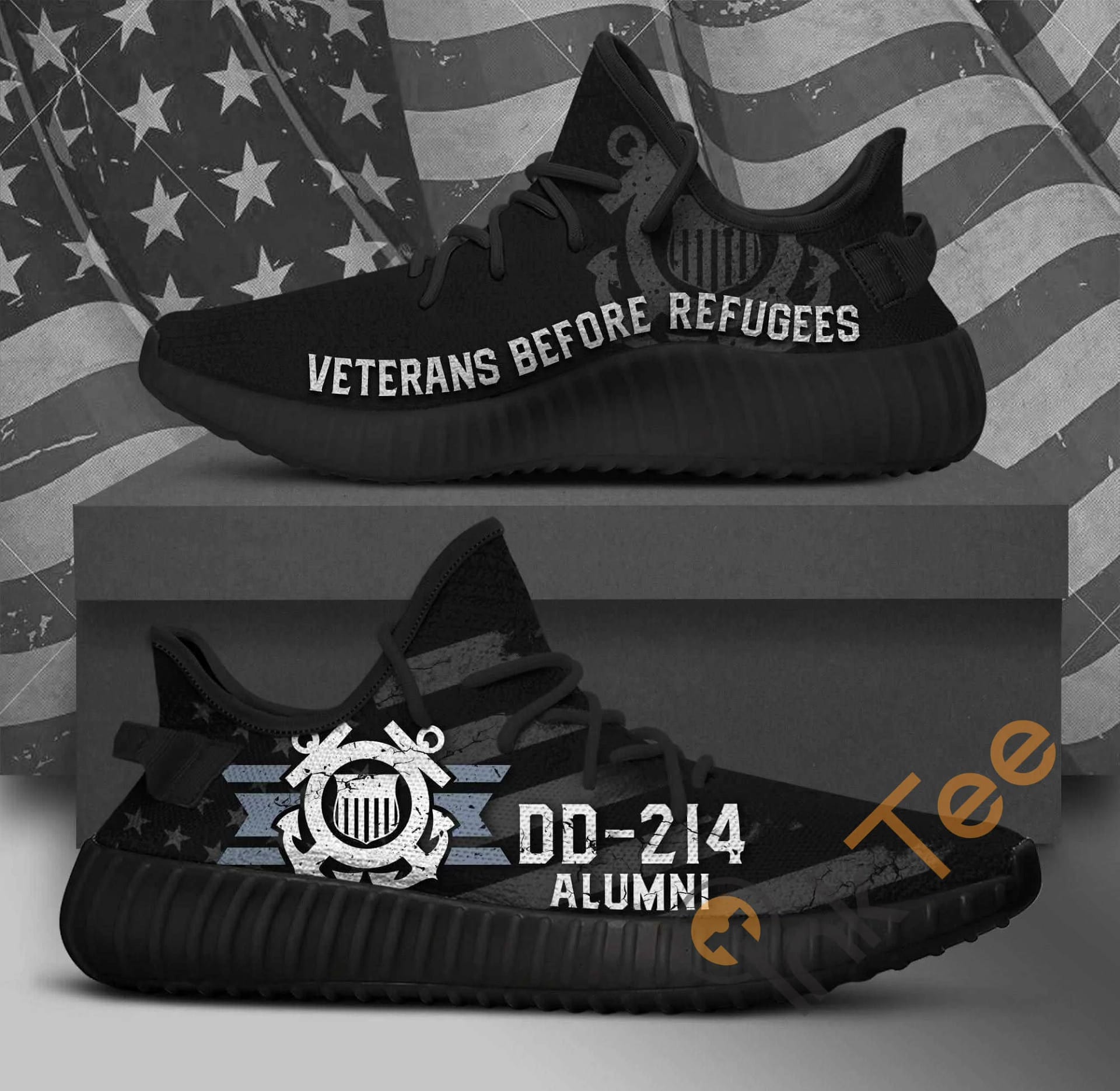 United States Coast Guard Veterans Before Refugees Amazon Best Selling Yeezy Boost