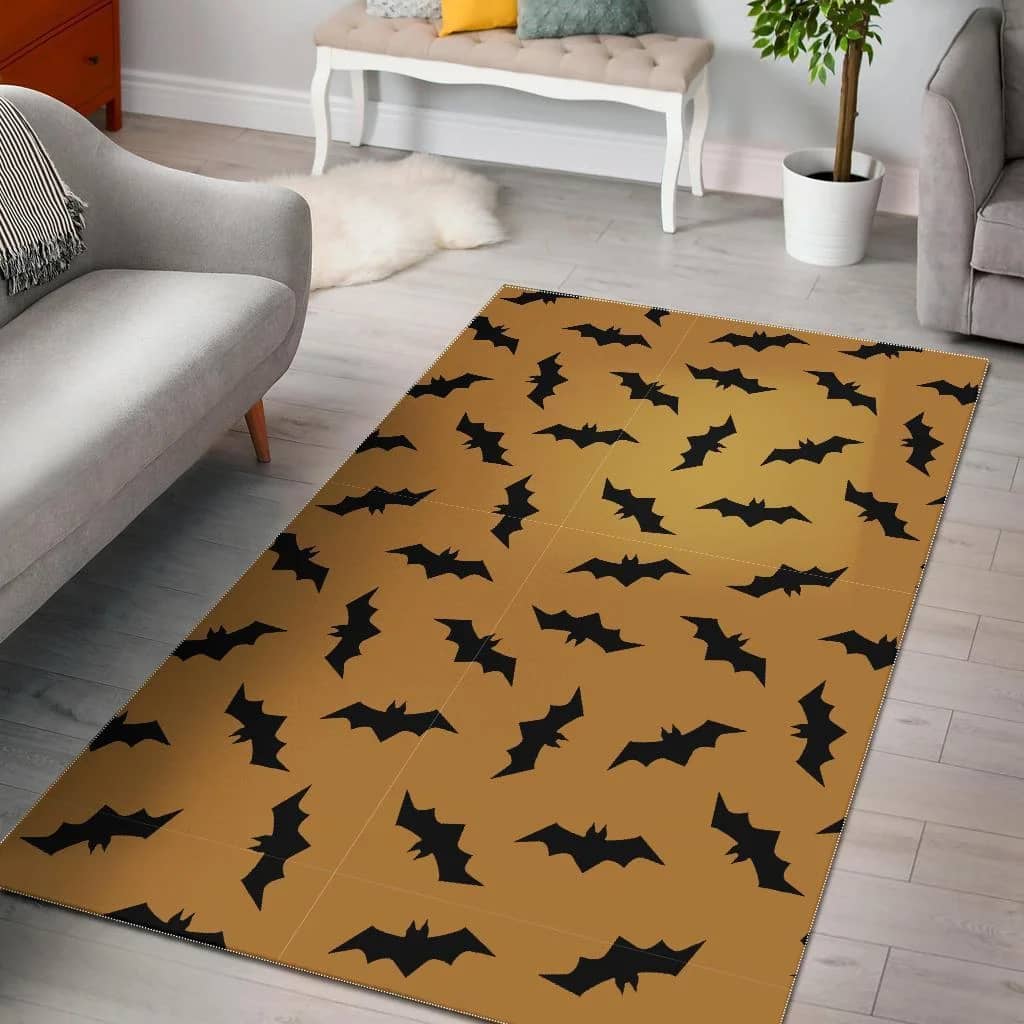 Bat Halloween Pattern Print Area Limited Edition Amazon Best Seller Sku 267926 Rug