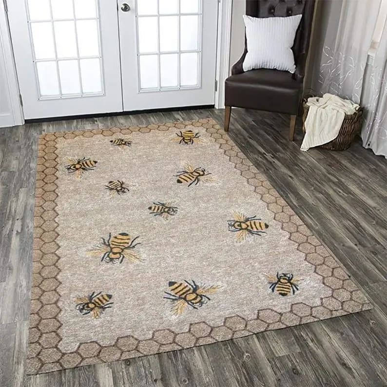 Bee Hive Rectangle Carpet Limited Edition Amazon Best Seller Sku 267063 Rug