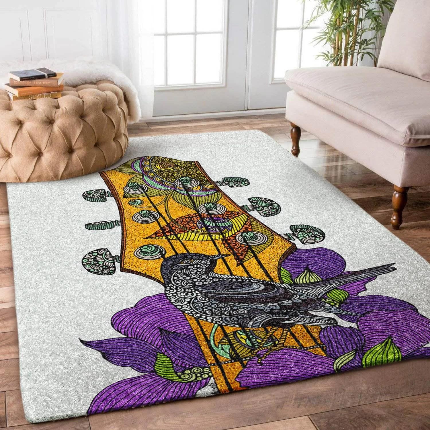 Bird And Guitar Limited Edition Amazon Best Seller Sku 267246 Rug