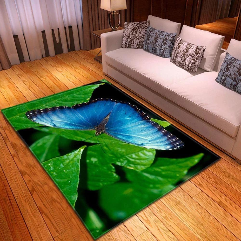 Blue Butterfly Limited Edition Amazon Best Seller Sku 268115 Rug
