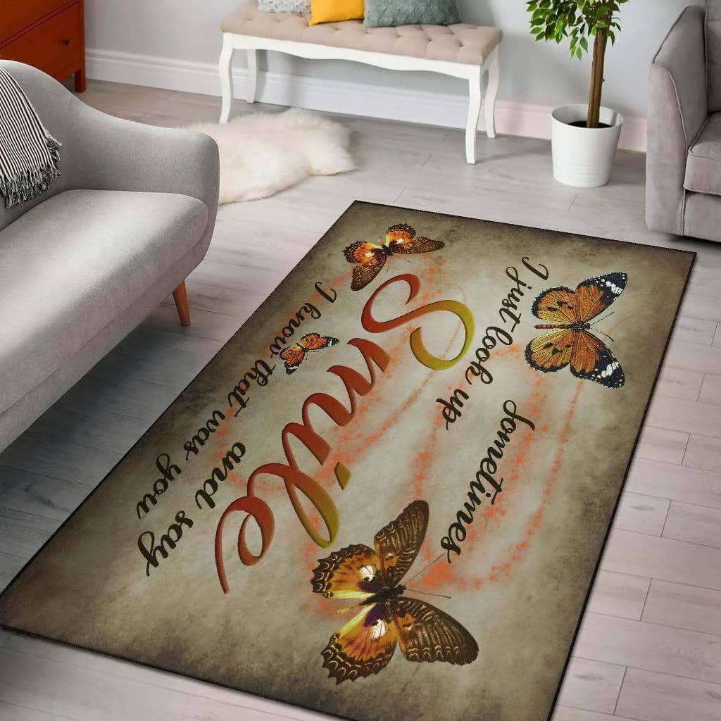 Butterfly Smile Limited Edition Amazon Best Seller Sku 264994 Rug