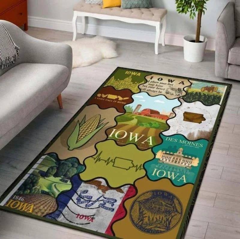 Call It Home Iowa Rectangle Limited Edition Amazon Best Seller Sku 264958 Rug