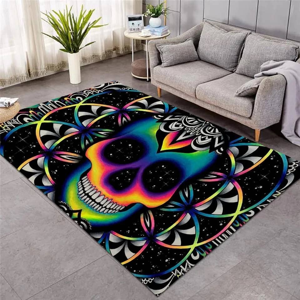 Chaos Colorful Skull Patterns Limited Edition Amazon Best Seller Sku 267175 Rug