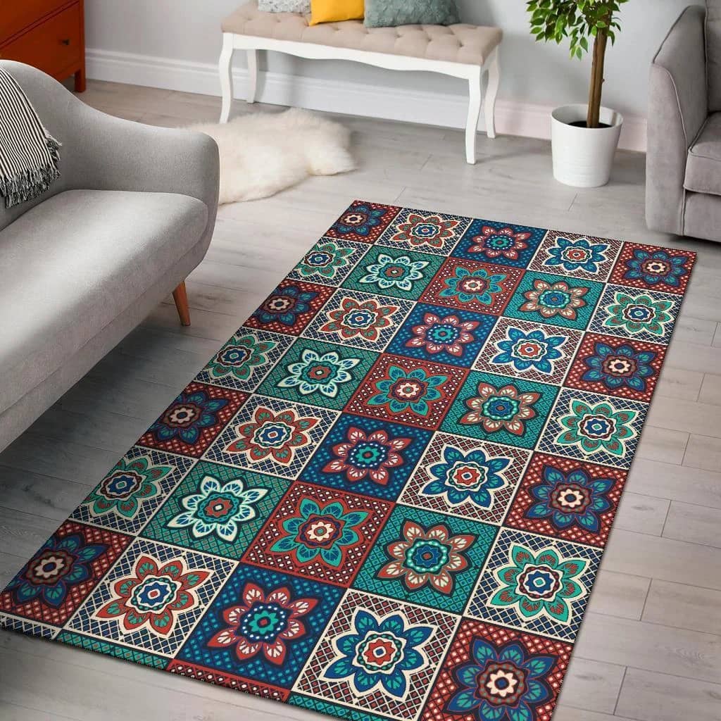 Colorful Mosaic Print Pattern Area Limited Edition Amazon Best Seller Sku 268080 Rug