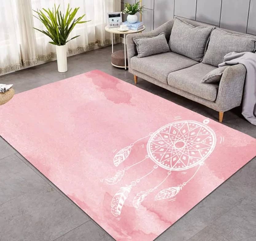 Dreamcatcher Pink Living Room Limited Edition Amazon Best Seller Sku 267238 Rug