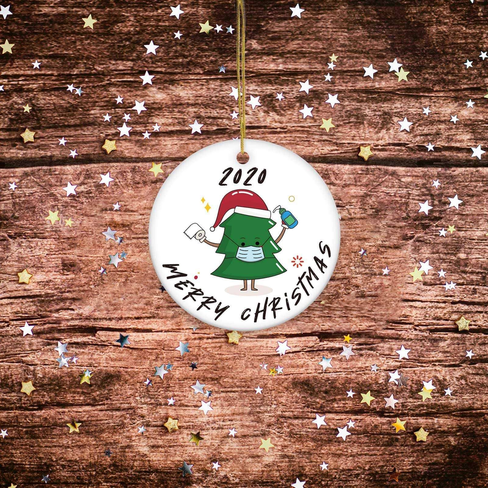 Inktee Store - 2020 Christmas Tree Ornament Merry Christmas Xmas Tree Personalized Gifts Image