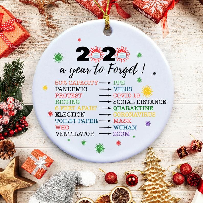 2020 Ornaments Toilet Paper Christmas Decorations A Year To Forget Quarantine Memories Personalized Gifts