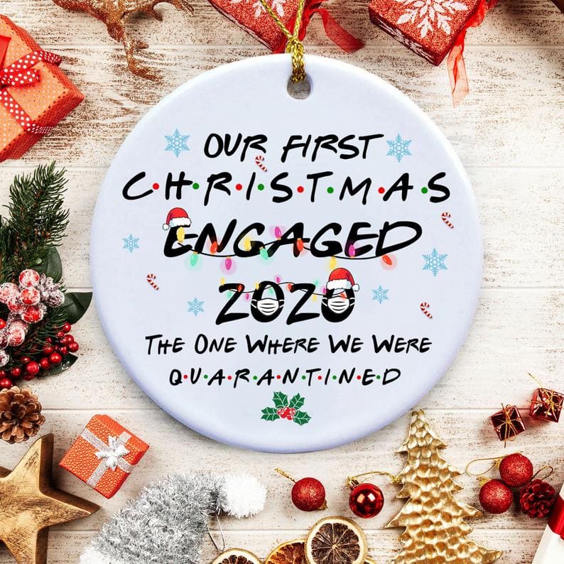 2020 The One Where We Were Quarantined Xmas Ornament Our First Christmas Decorations Personalized Gifts