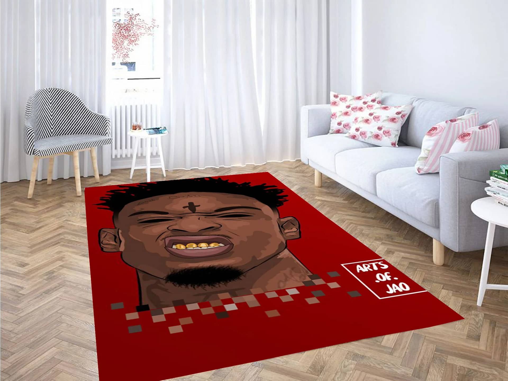21 Savage Wallpaper Carpet Rug