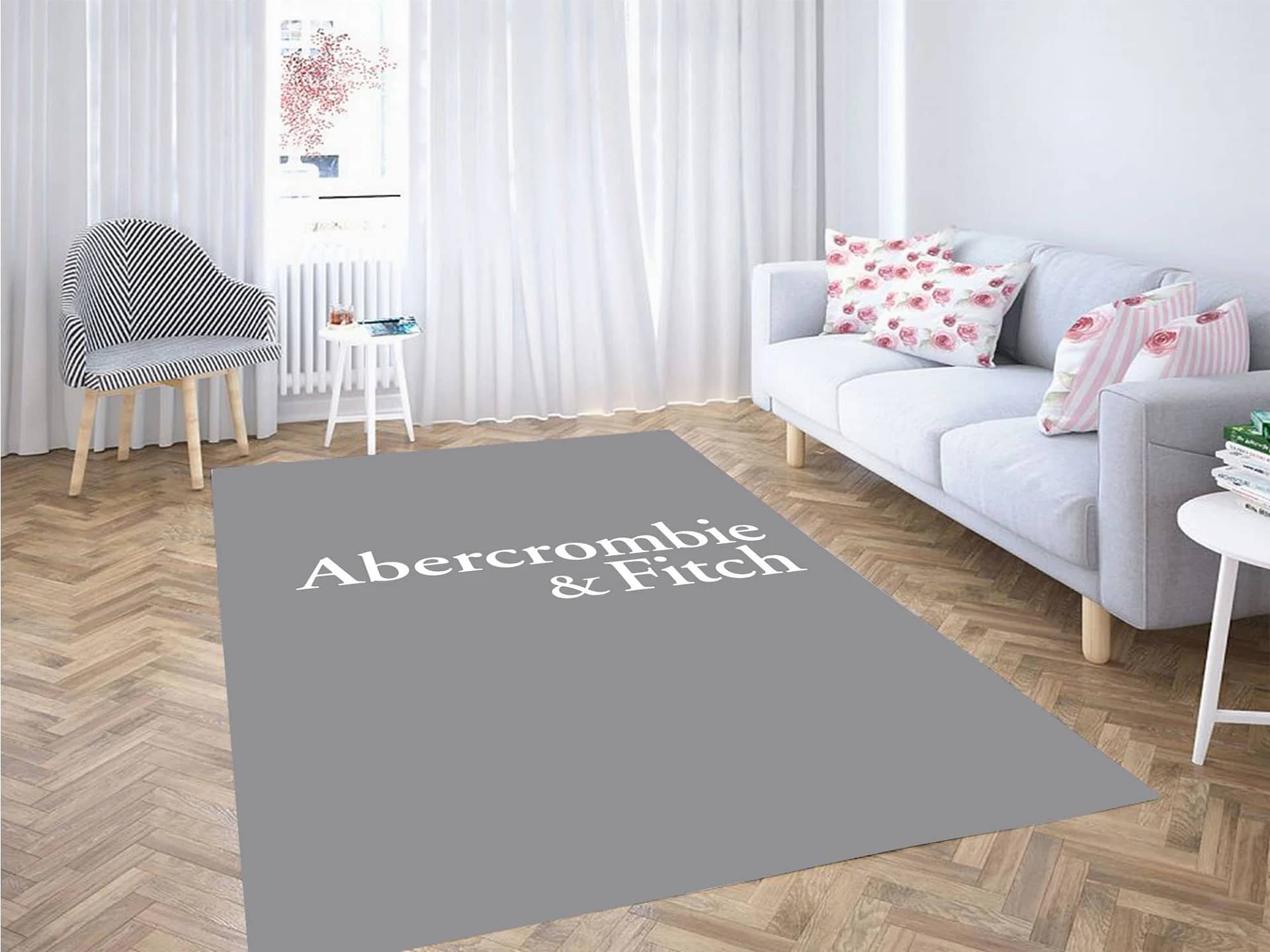 Abercrombie Fitch Simple Font Logo Carpet Rug