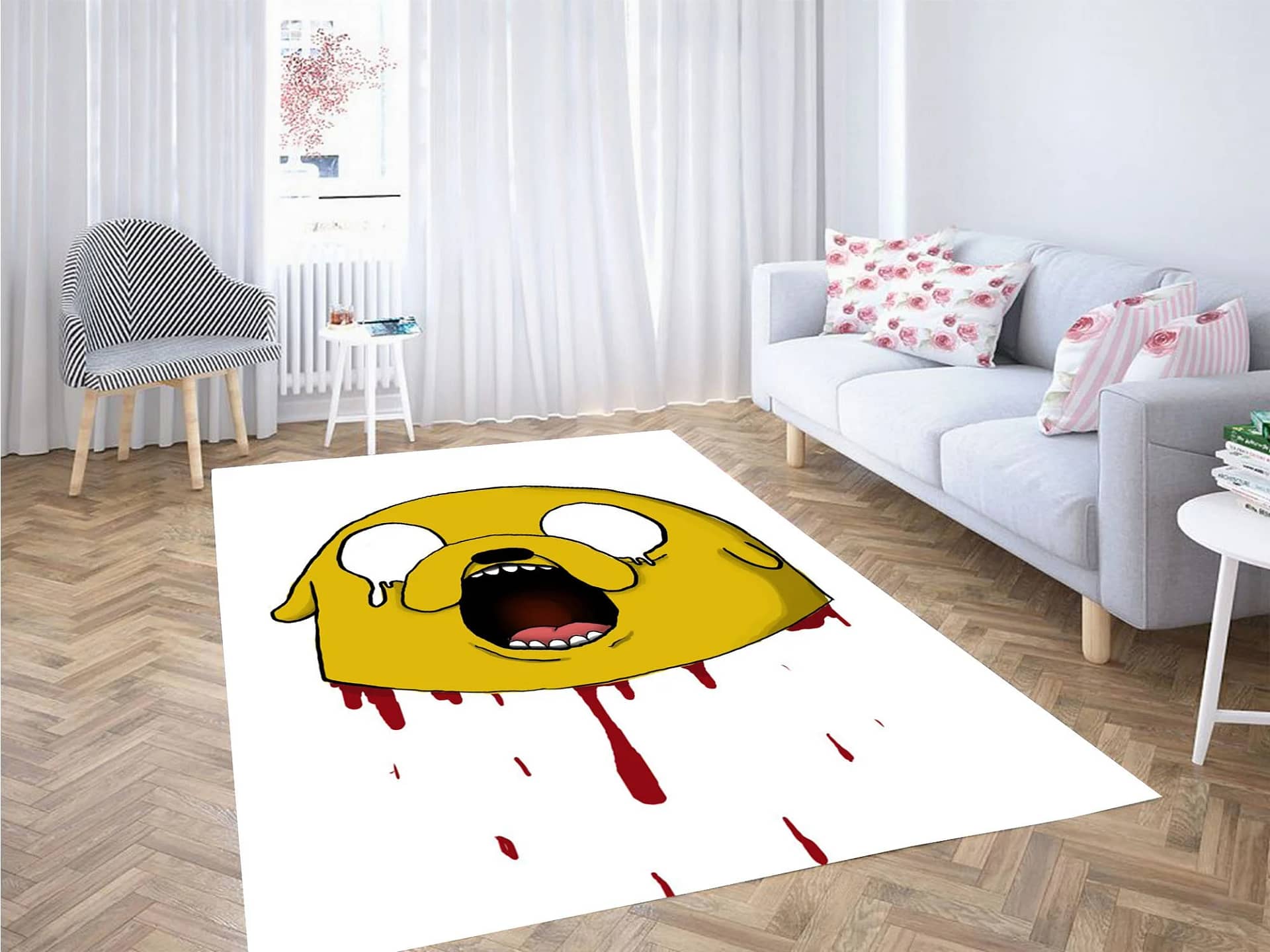 Adventure Time Bloody Surprising Carpet Rug