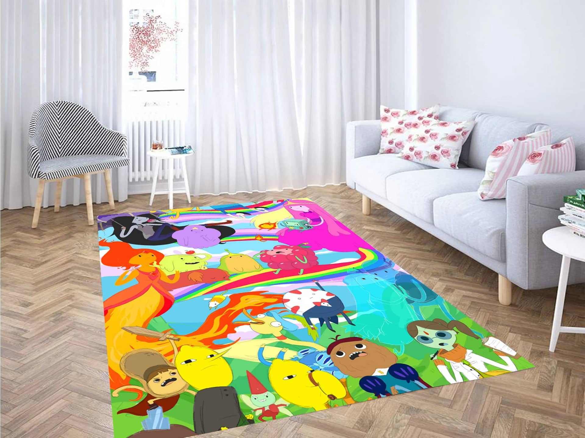 Adventure Time Collage Character Carpet Rug