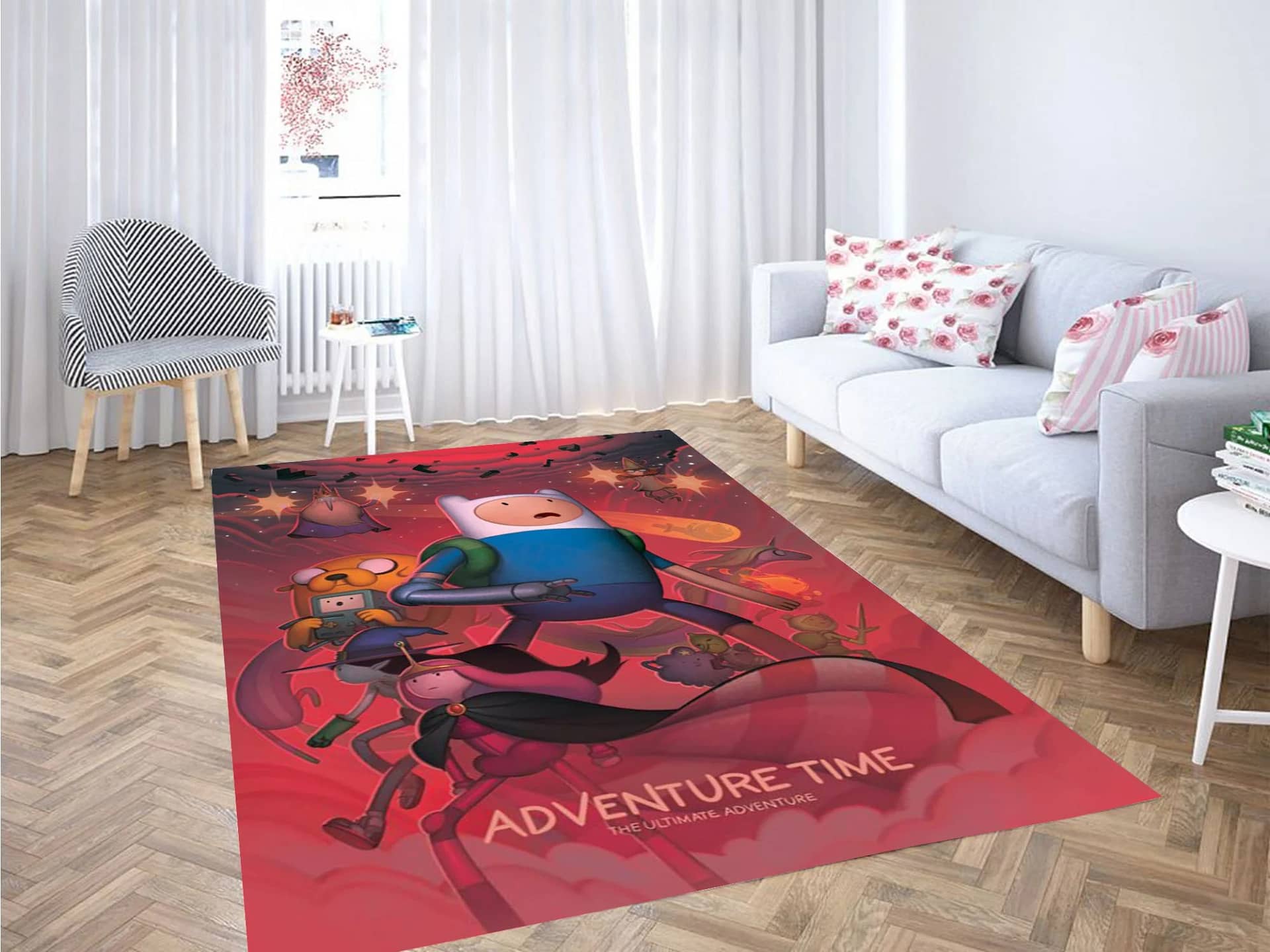 Adventure Time Wallpaper Carpet Rug